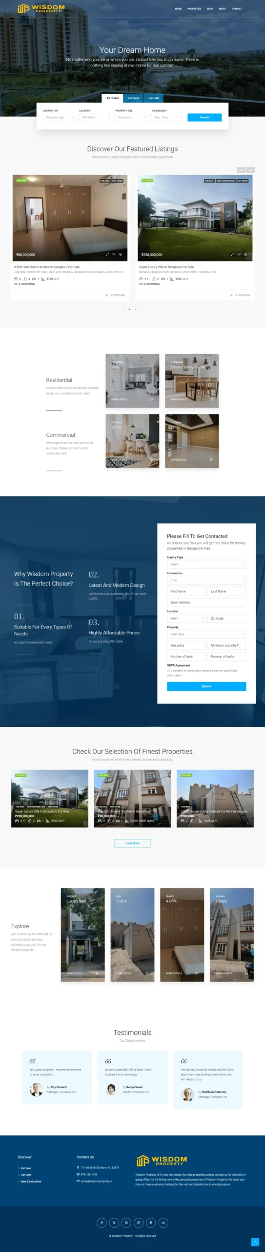 web design of realestate web design of realestate scaled
